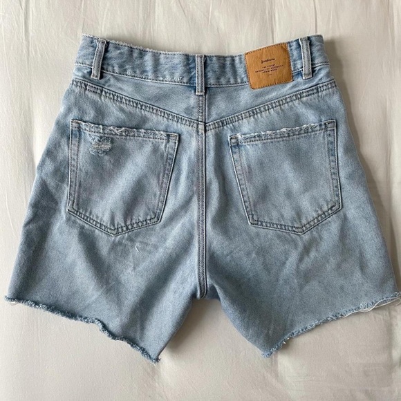 High Rise Denim Shorts - Picture 4 of 5